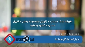طريقة حذف حساب X (تويتر) بسهولة وخلال دقائق معدودة خطوة بخطوة